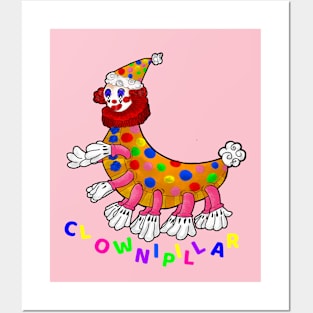 Clownipillar Posters and Art